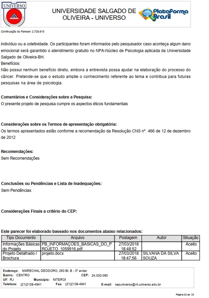 APÊNDICE - PARECER SUBSTANCIADO DO CEP (3)