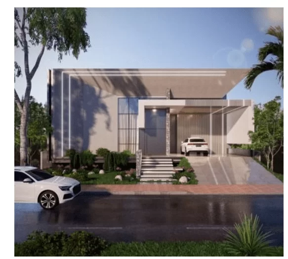 Perspectiva da residência