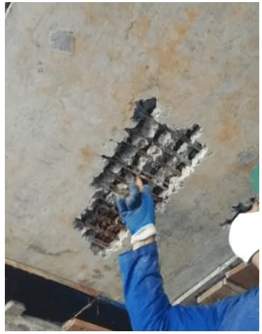 Segregação em viga da laje