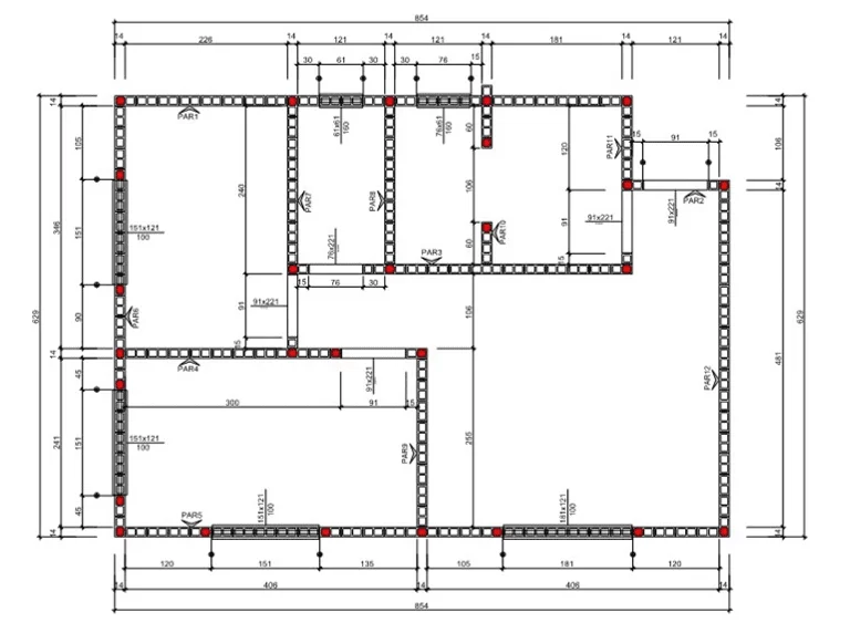 Planta de Modulação Horizontal