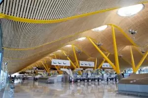 Ceiling of Adolfo Suárez Madrid-Barajas International Airport